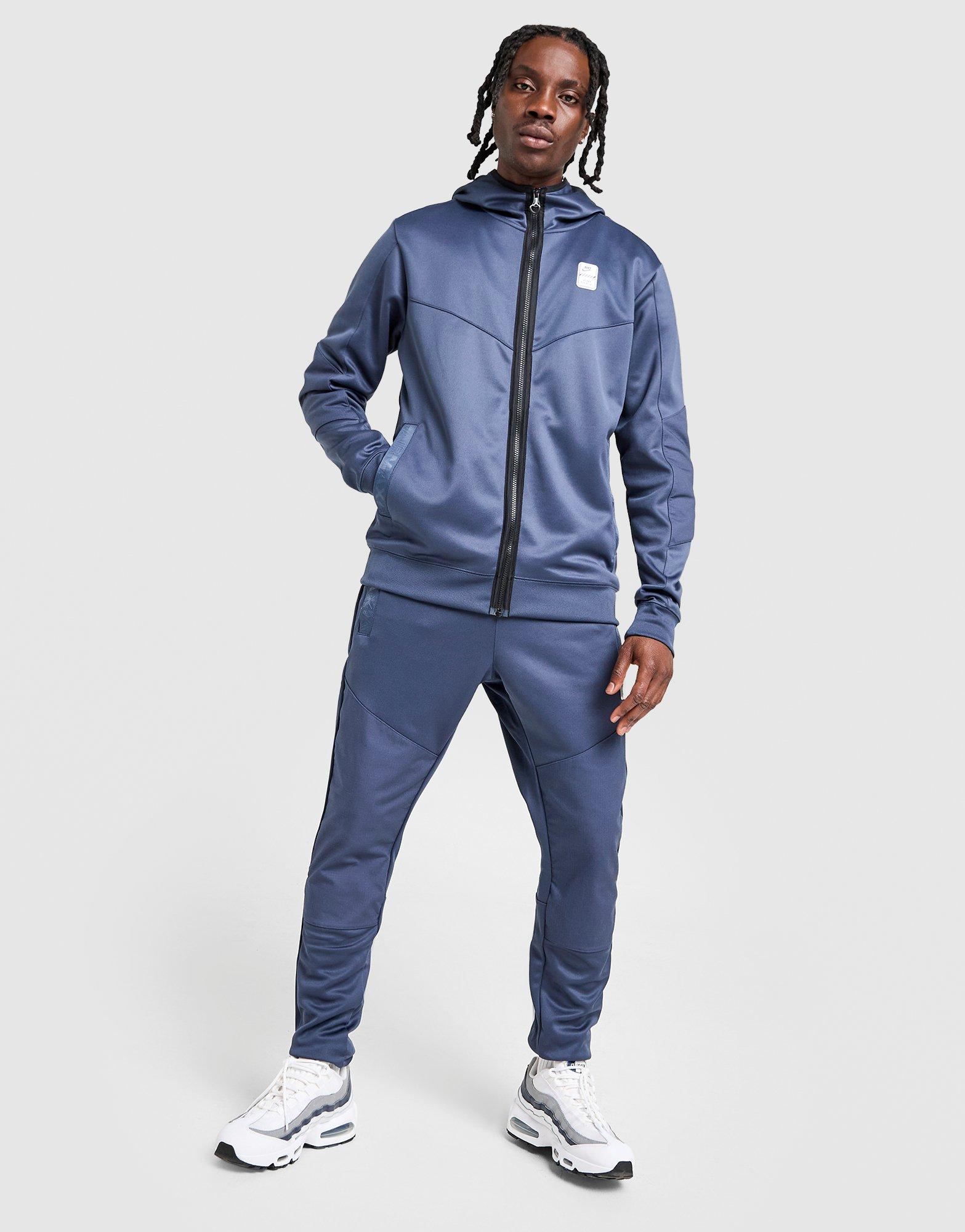 nike air max fleece full zip hoodie blue