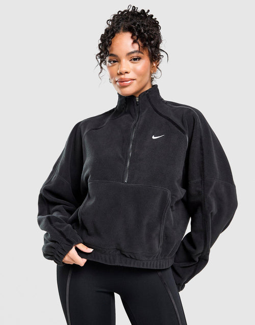 Training One Velvet Binding 1/4 Zip Polar Fleece
