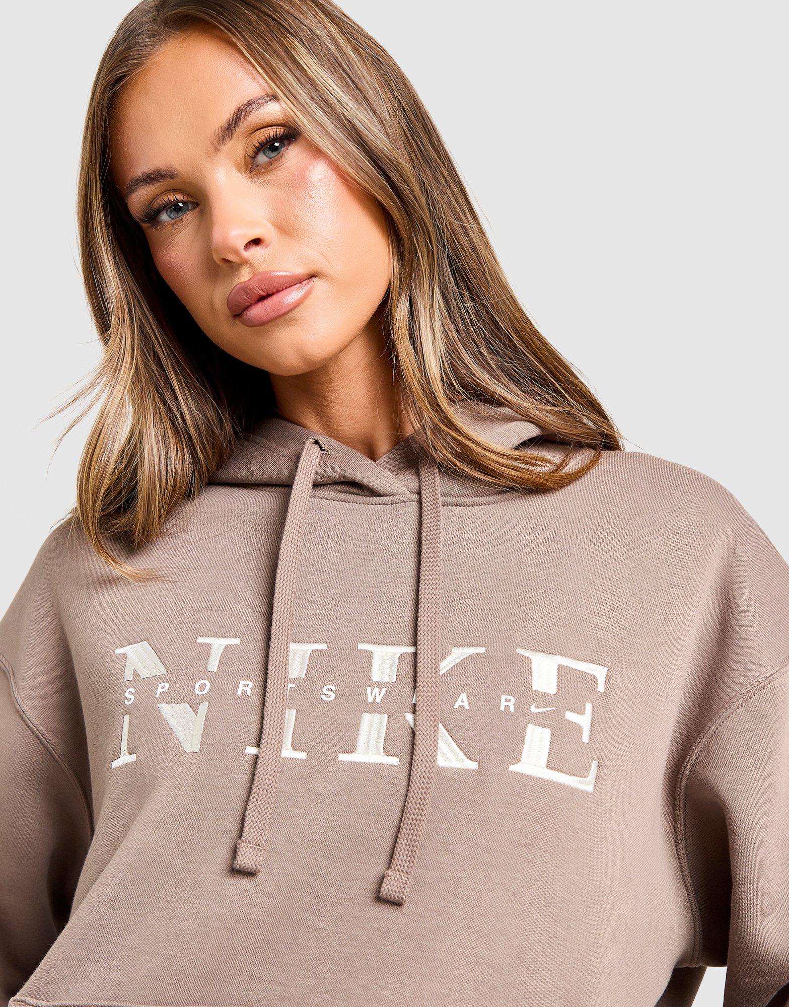 nike oversize hoodie beige