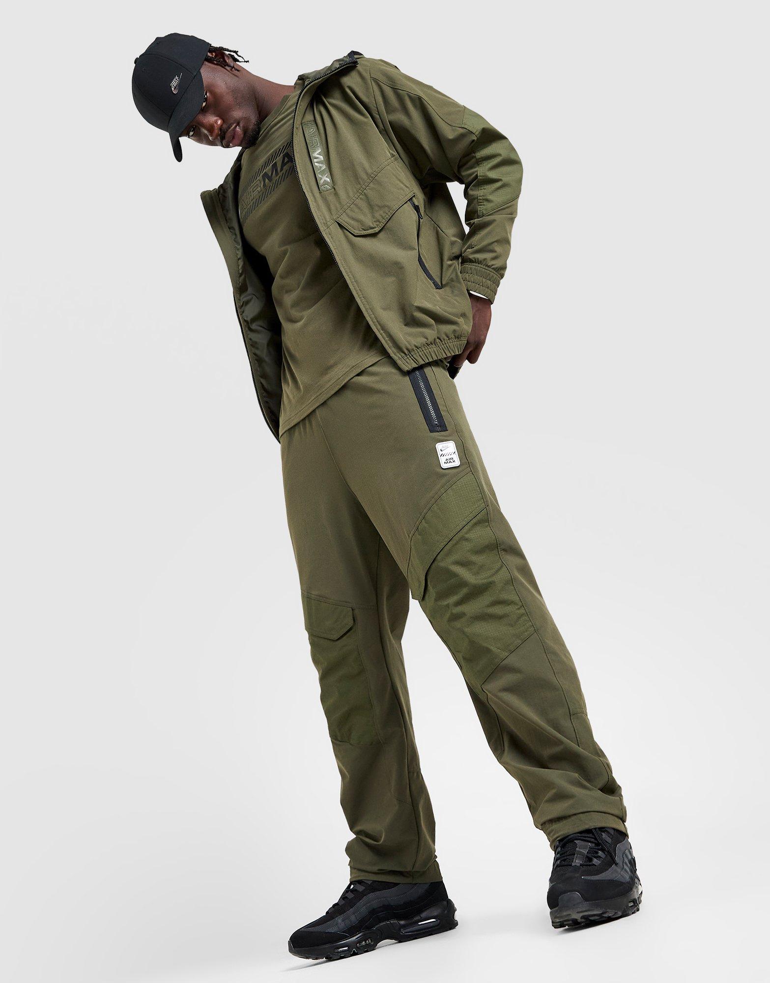 nike woven cargo pants green