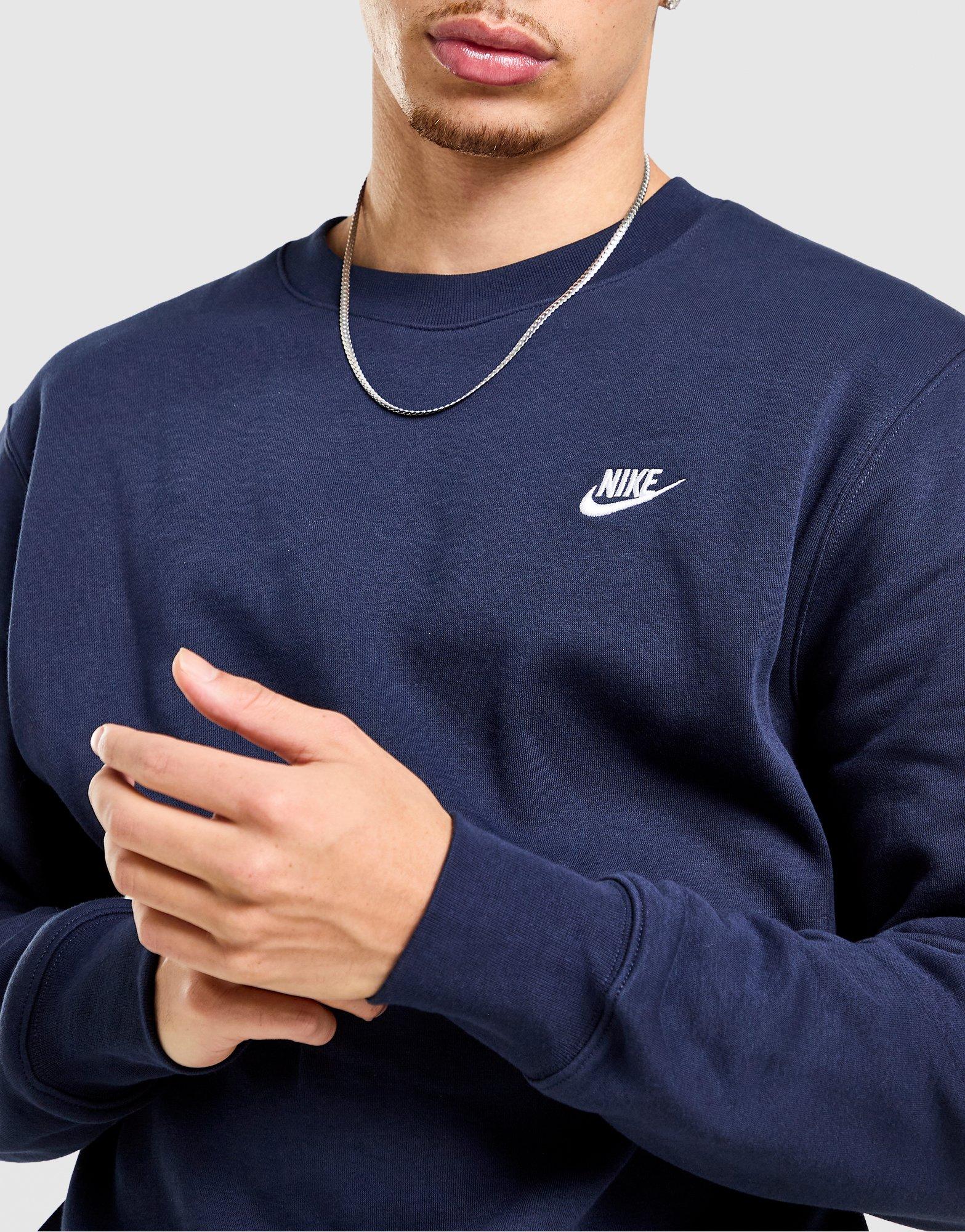 nike foundation crew sweatshirt navy
