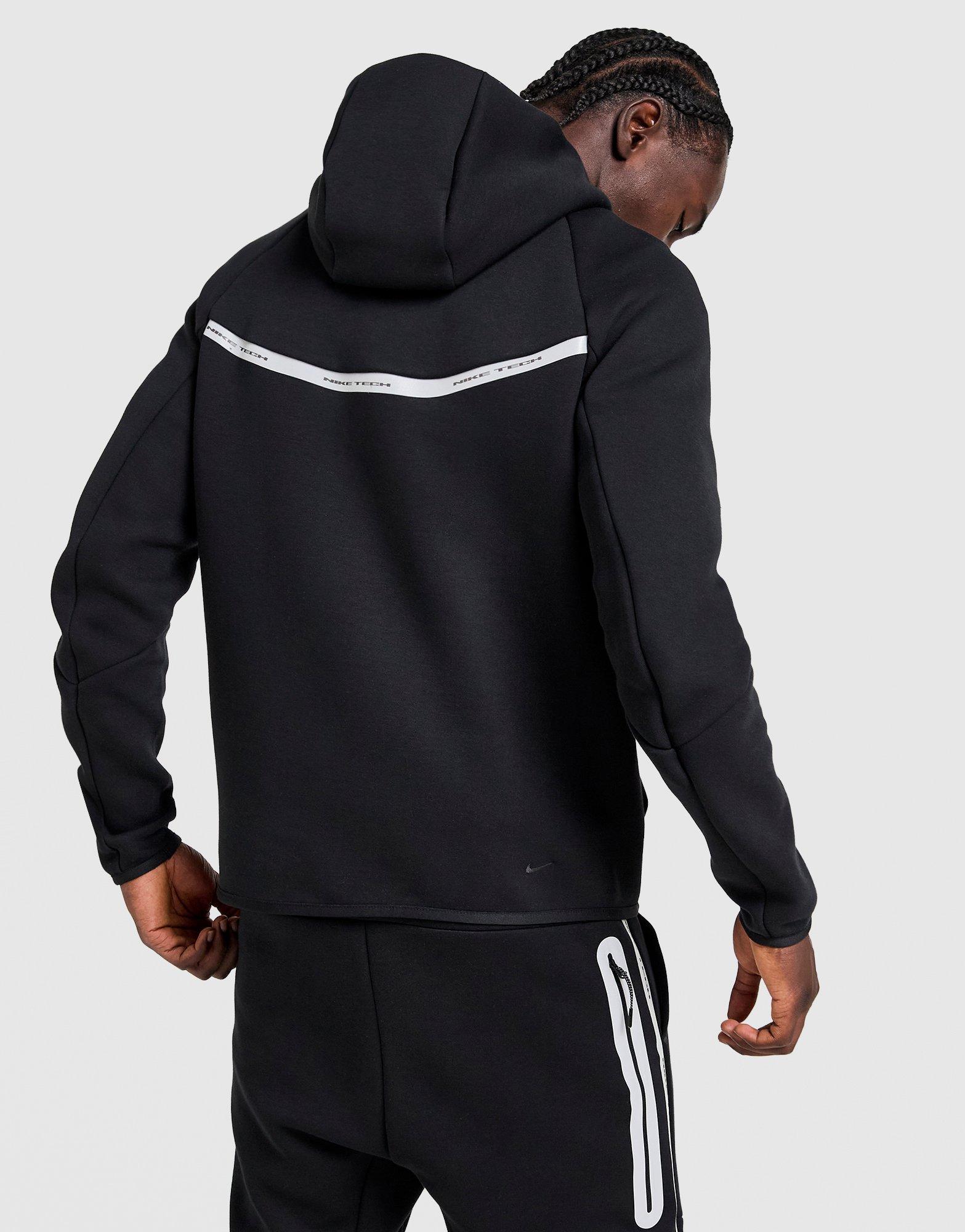 Black Nike Tech Fleece Full Zip Hoodie - JD Sports Malaysia