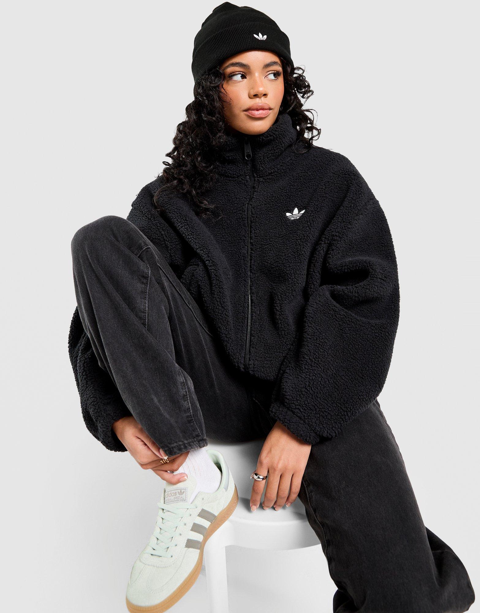 Black adidas Teddy Full Zip Jacket - JD Sports Malaysia