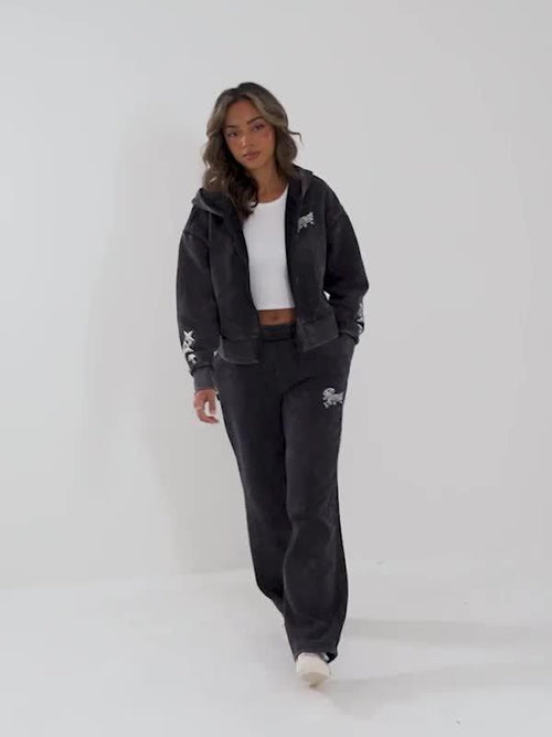 Hoops Crop Full Zip Hoodie