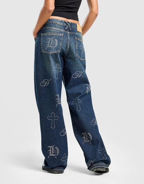 Crystal Diamante Jeans