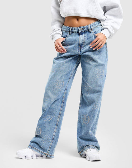 Crystal Diamante Jeans