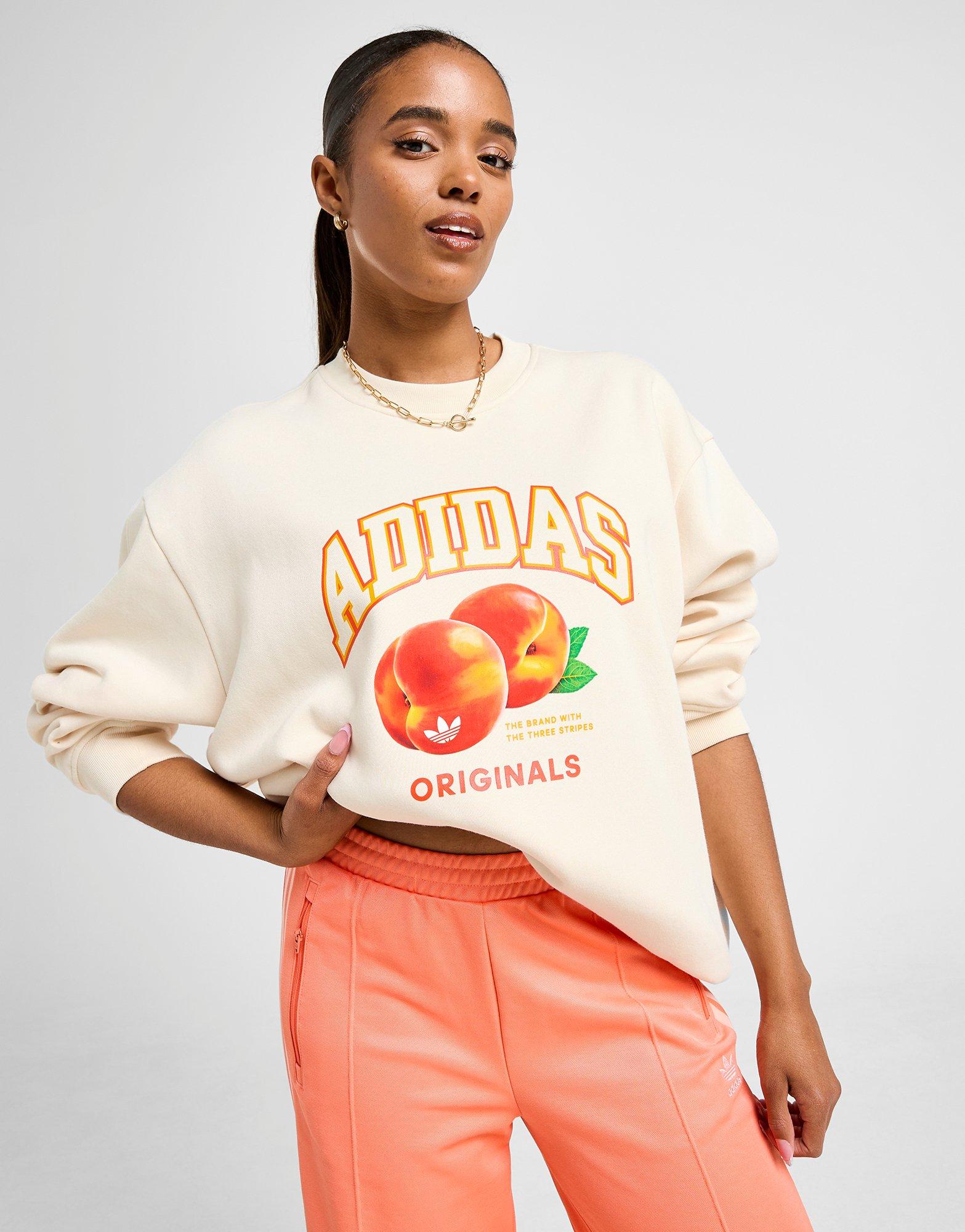 Peach Graphic Crew Sweatshirt