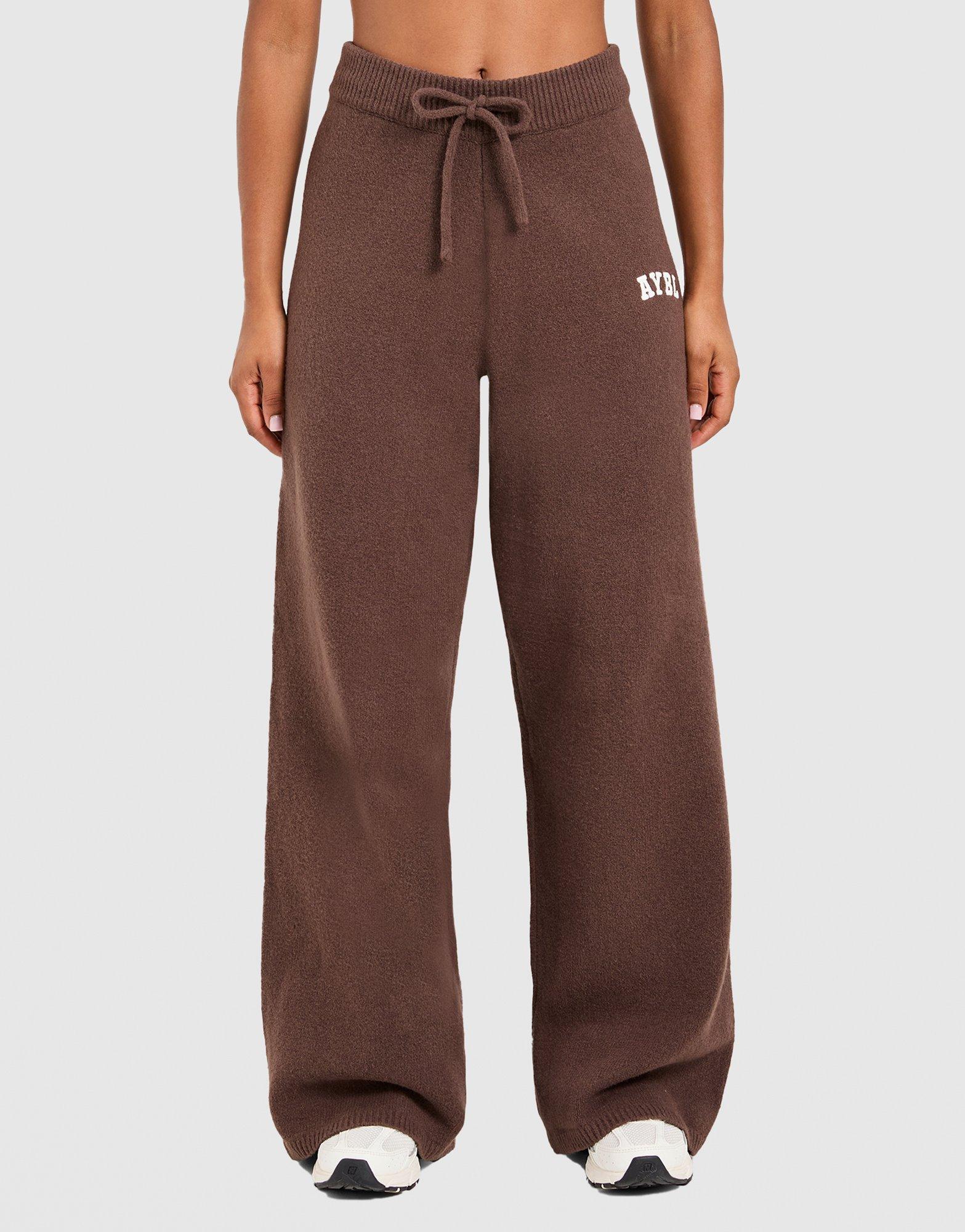 Varsity Knitted Wide Joggers