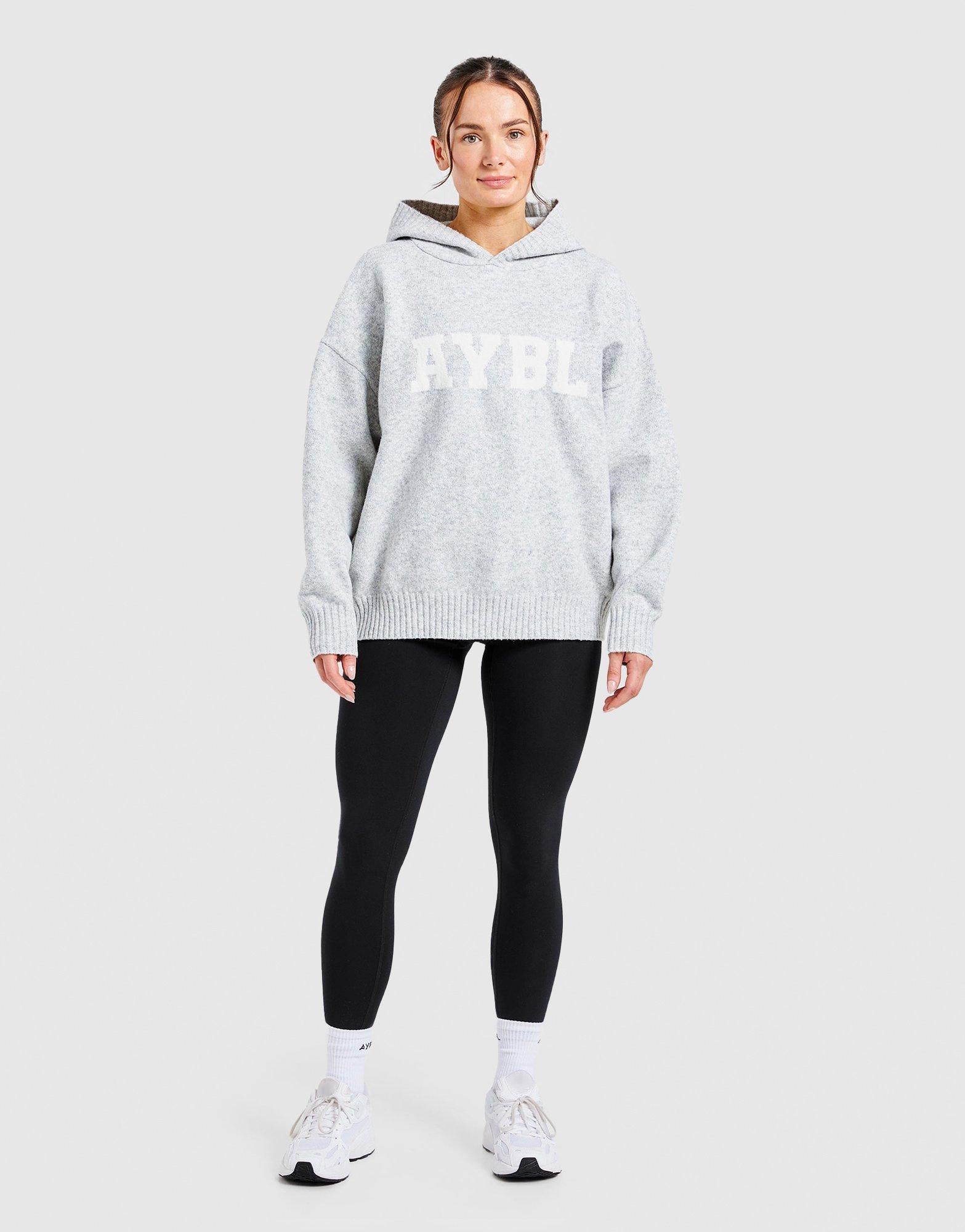 Varsity Knitted Overhead Hoodie