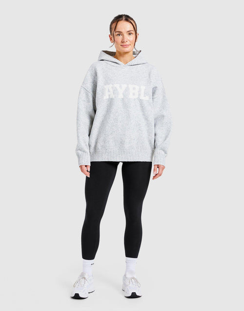 Varsity Knitted Overhead Hoodie