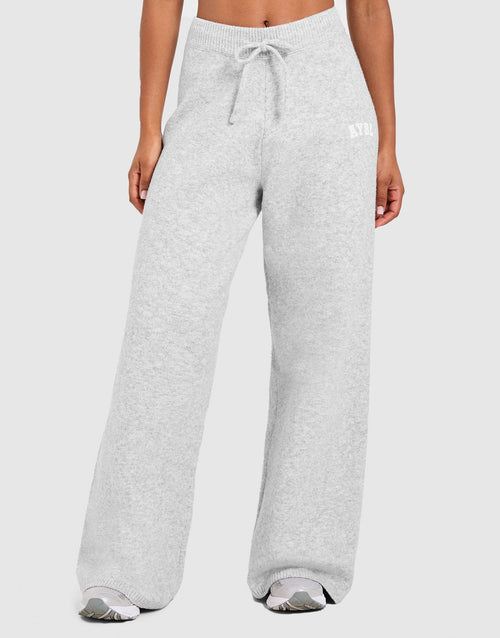 Varsity Knitted Wide Joggers