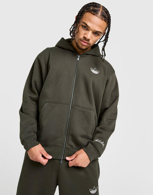 Chain Stitch Full Zip Hoodie