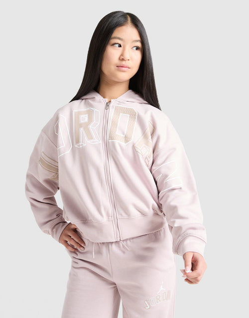 Girls' Logo Full Zip Crop Hoodie Junior