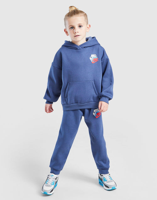Repeat Swoosh Overhead Hoodie Tracksuit Children