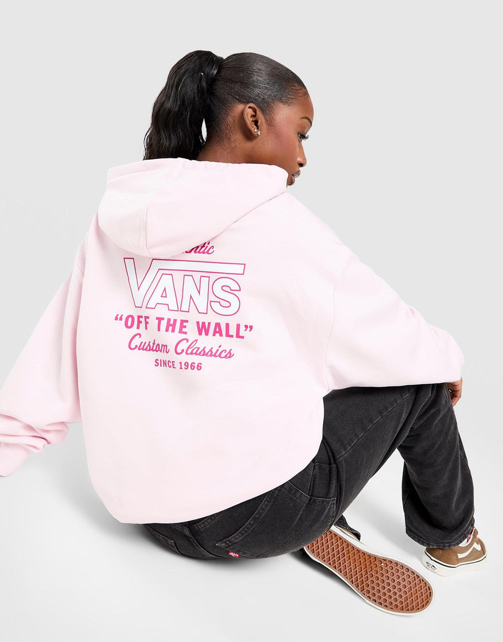 Pink Vans Holder Stack Hoodie - JD Sports Malaysia