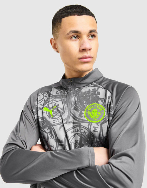Manchester City FC Warm Up 1/4 Zip Top