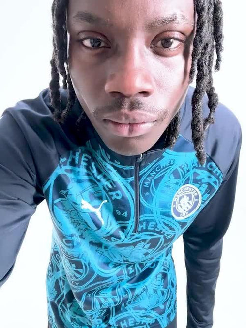 Manchester City FC Warm Up 1/4 Zip Top