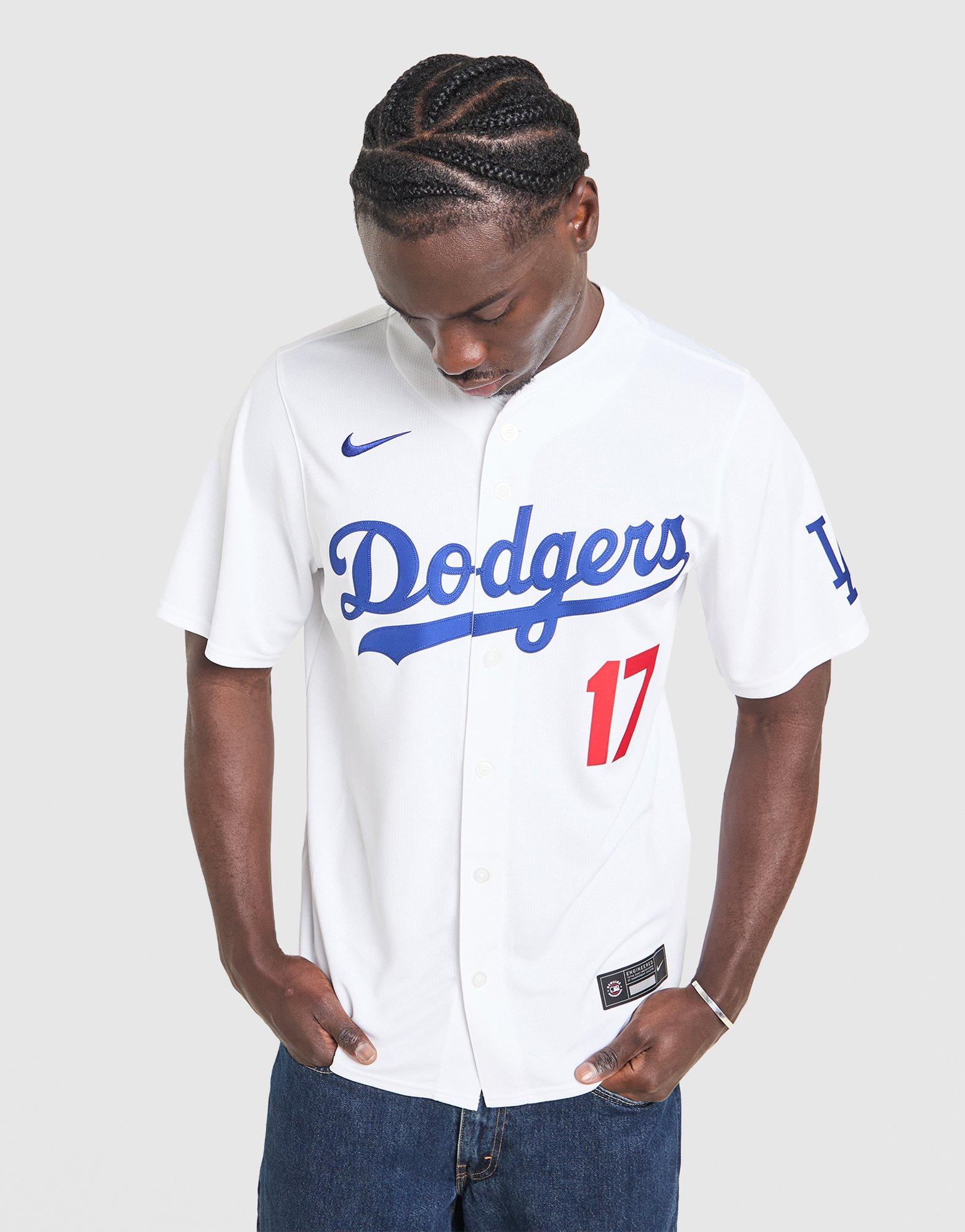 White Nike MLB LA Dodgers Ohtani #17 Home Jersey - JD Sports Malaysia