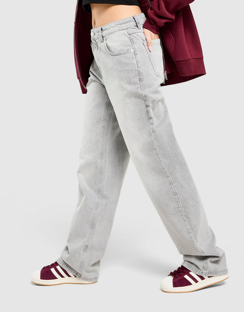Mid-Rise Loose Jeans