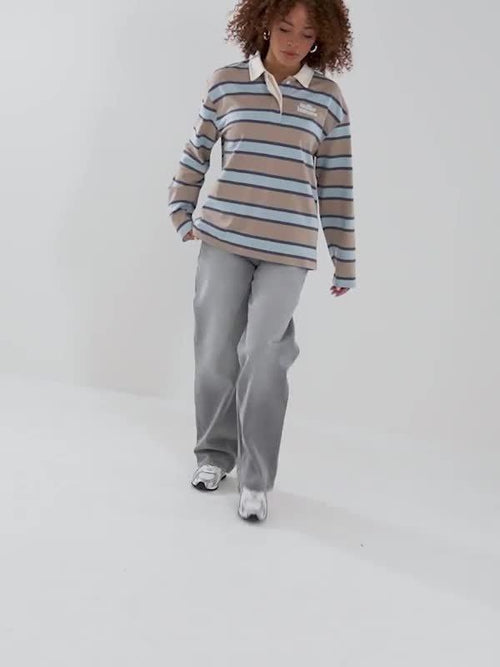 Mid-Rise Loose Jeans
