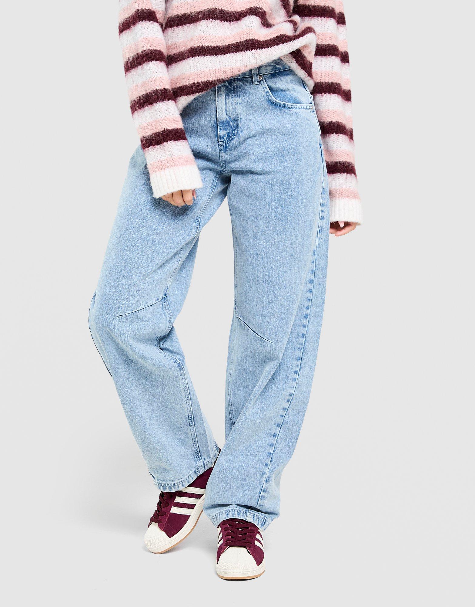 Mid-Rise Barrel Jeans