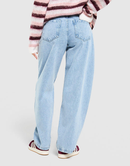 Mid-Rise Barrel Jeans