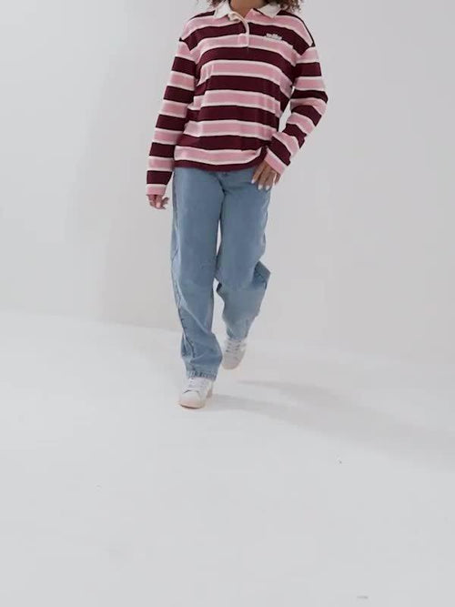 Mid-Rise Barrel Jeans