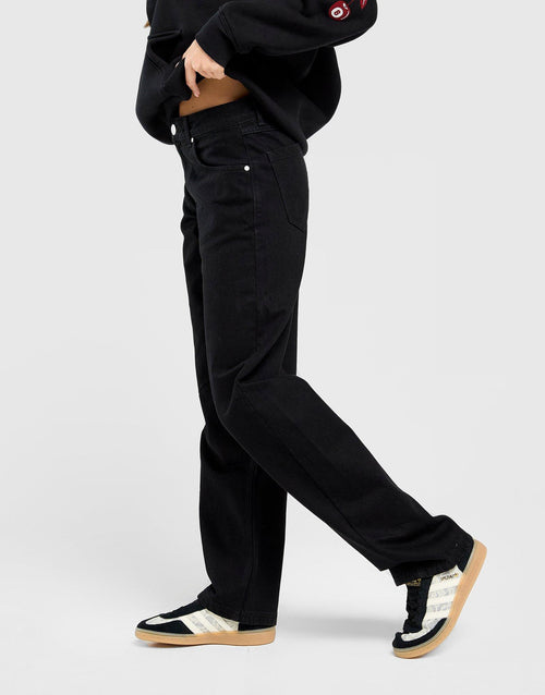 Mid-Rise Barrel Jeans