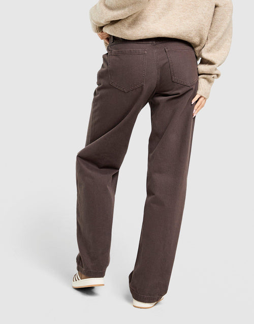 Mid-Rise Loose Jeans