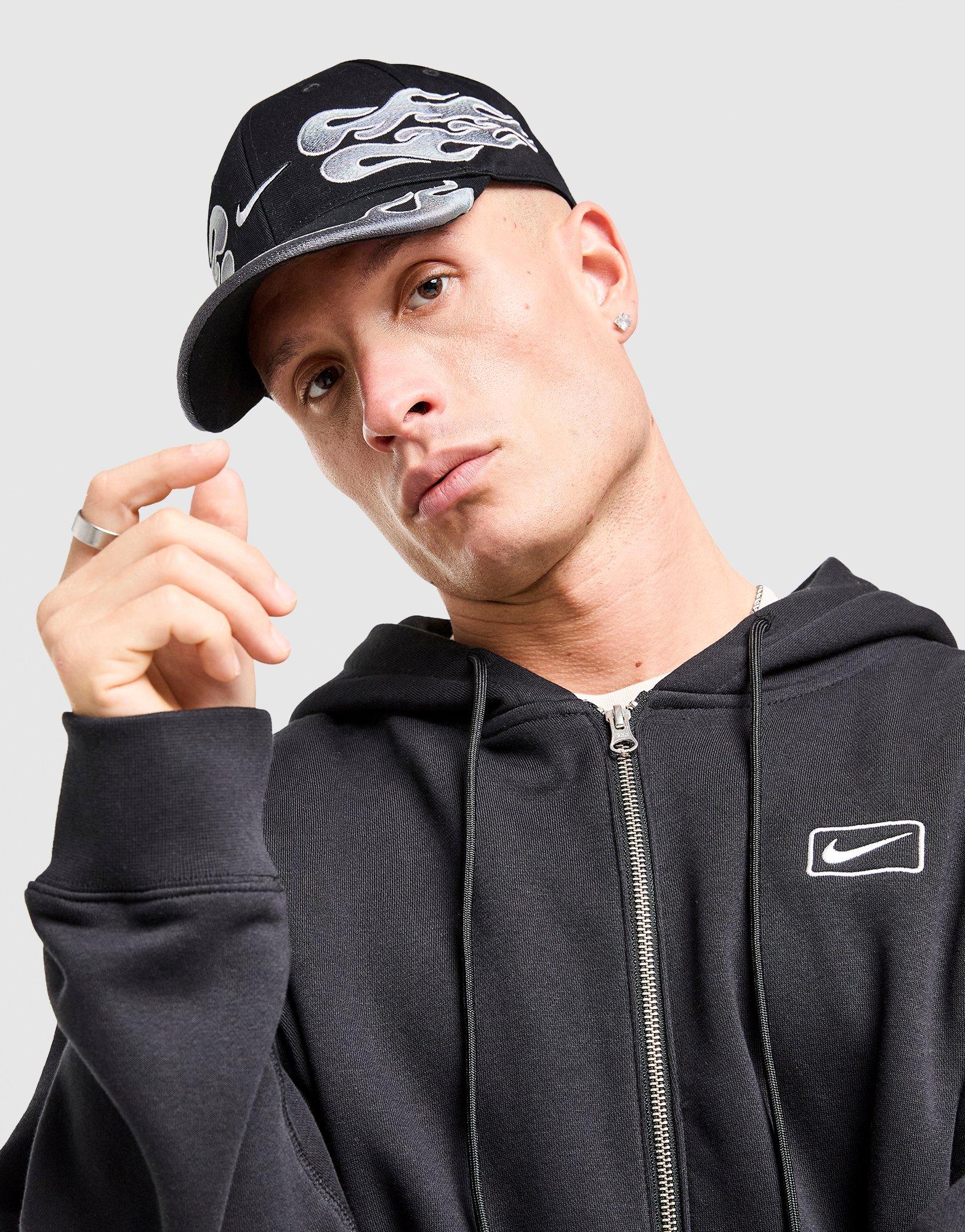 Black Nike Club Structured OG Flame Cap - JD Sports Malaysia