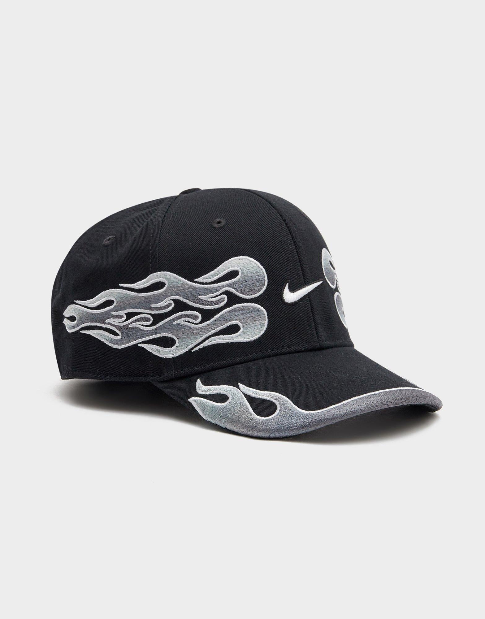 Black Nike Club Structured OG Flame Cap - JD Sports Malaysia