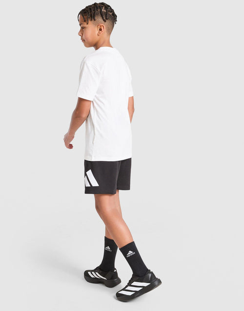 Badge Of Sport Large Logo T-Shirt/Short Set Junior