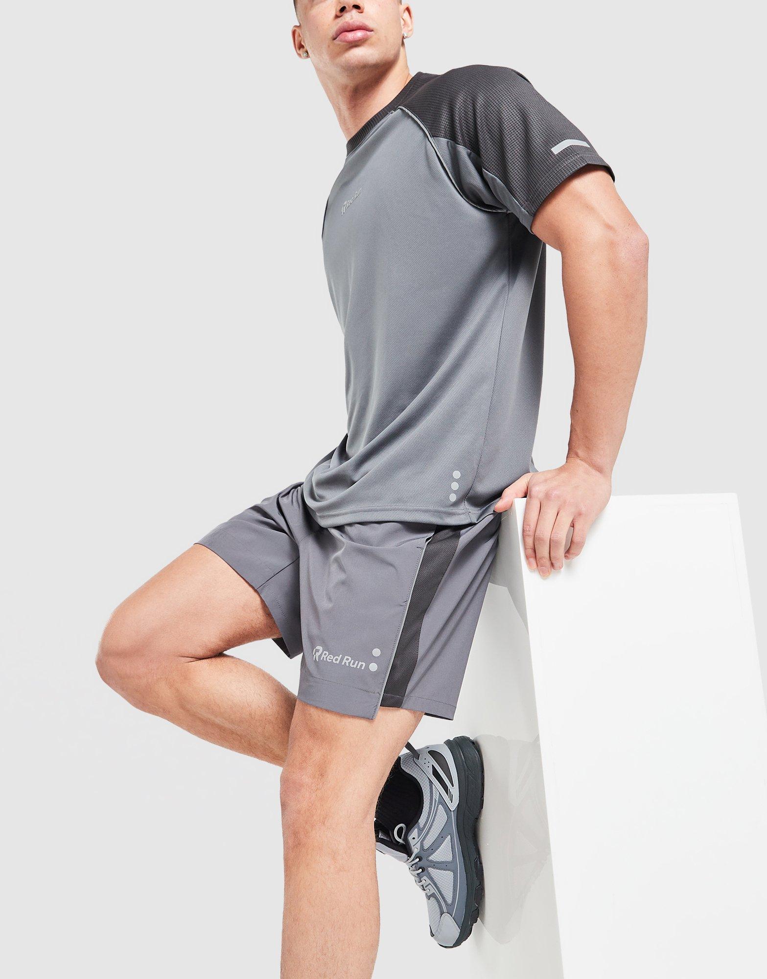 Titanium Charcoal Panelled Sports Shorts