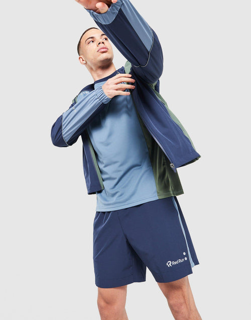 Midnight Moss Panelled Sports Shorts
