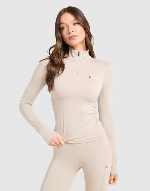Tech Marl 1/4 Zip Top