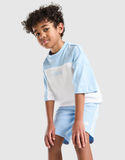 Linear T-Shirt/Shorts Set Children