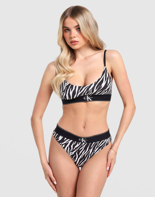 Zebra Print Bralette