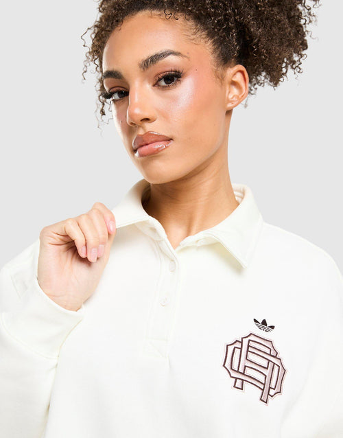 Emblem Collar Sweatshirt