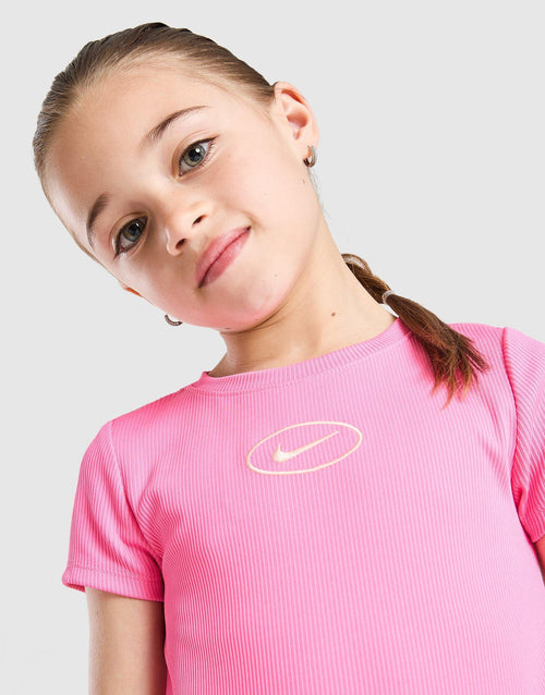 Girls' Ribbed T-Shirt/Shorts Set Children