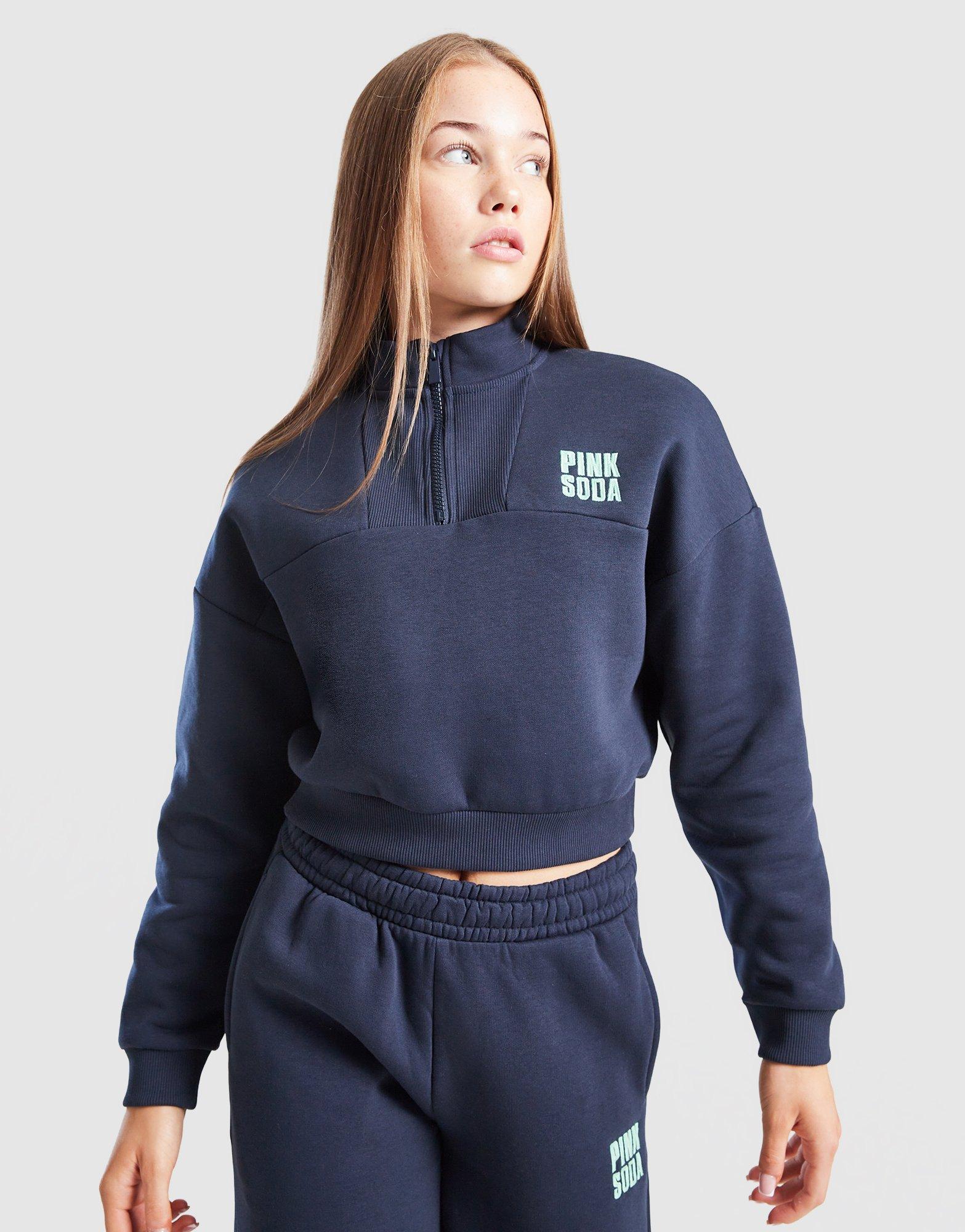 Girls' Lila Crop 1/4 Zip Top Junior