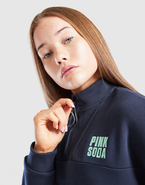 Girls' Lila Crop 1/4 Zip Top Junior
