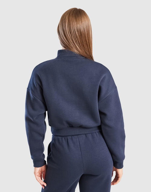 Girls' Lila Crop 1/4 Zip Top Junior