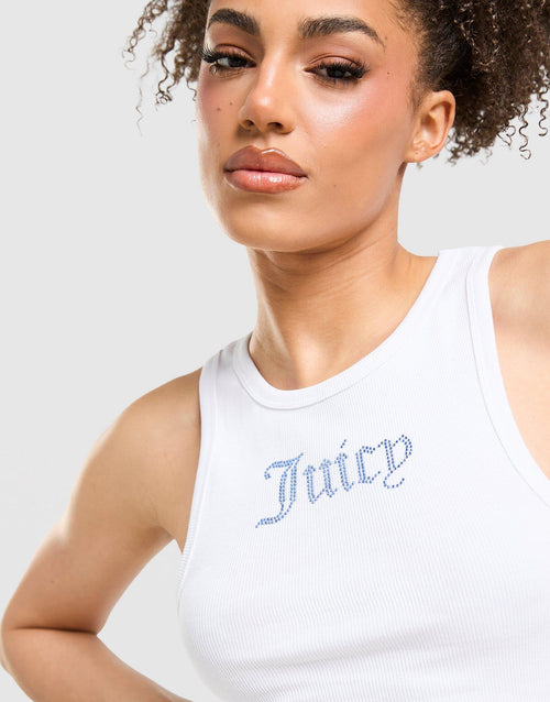 Rib Diamante Tank Top