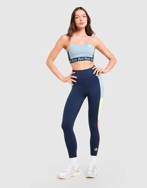Azure Strappy Sports Bra
