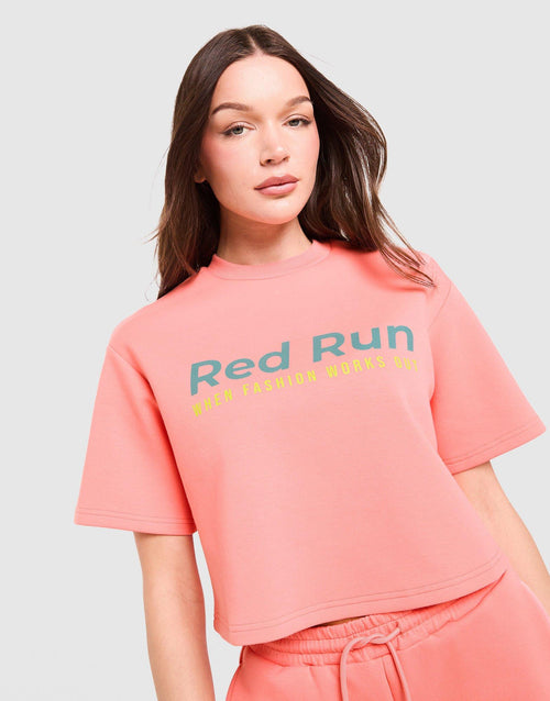 Azure Boxy Cropped T-Shirt
