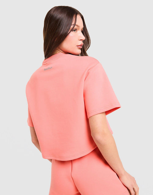 Azure Boxy Cropped T-Shirt