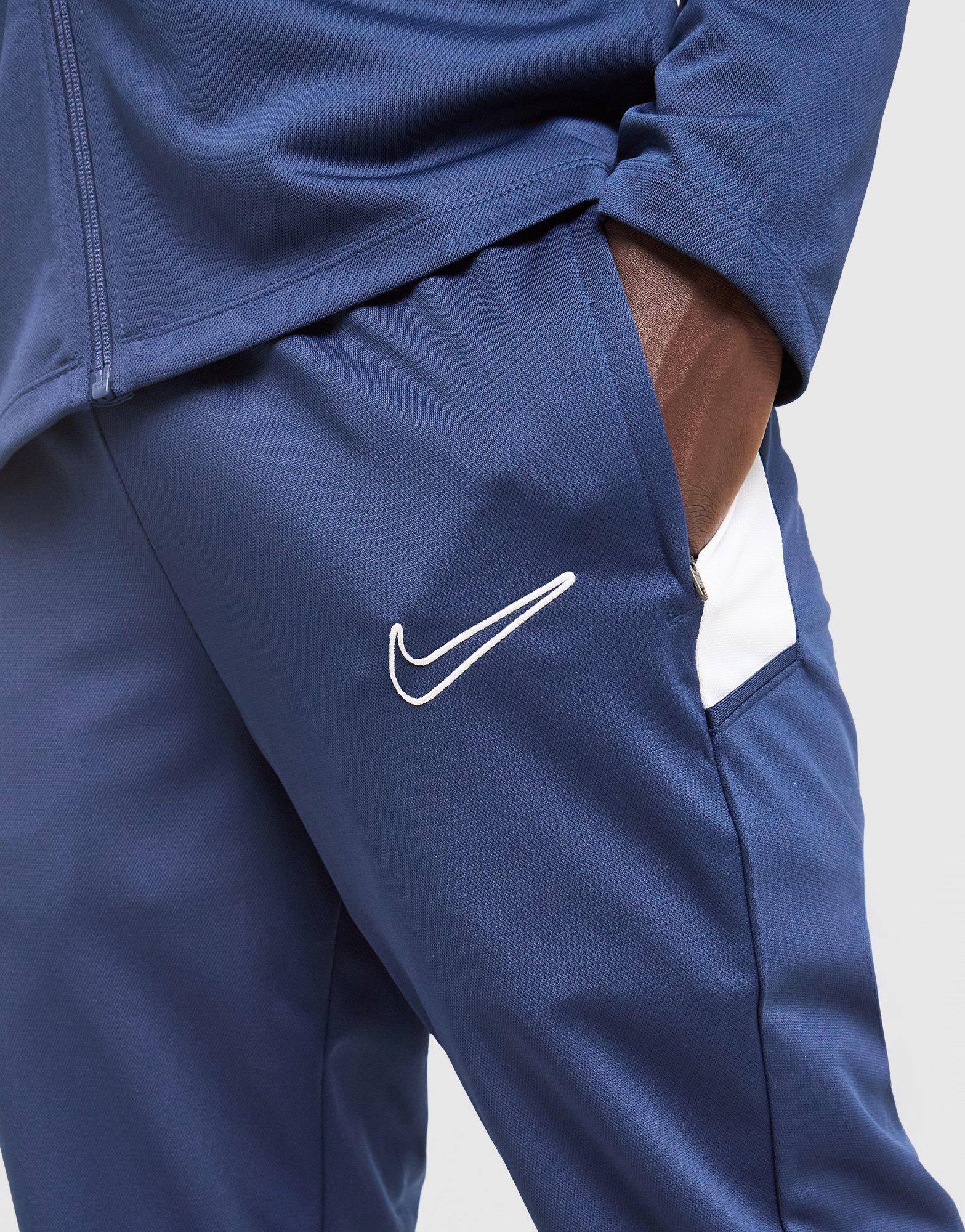 nike academy tracksuit blue