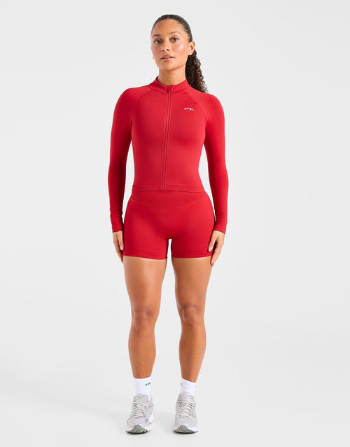 Enhance Full Zip Seamless Top