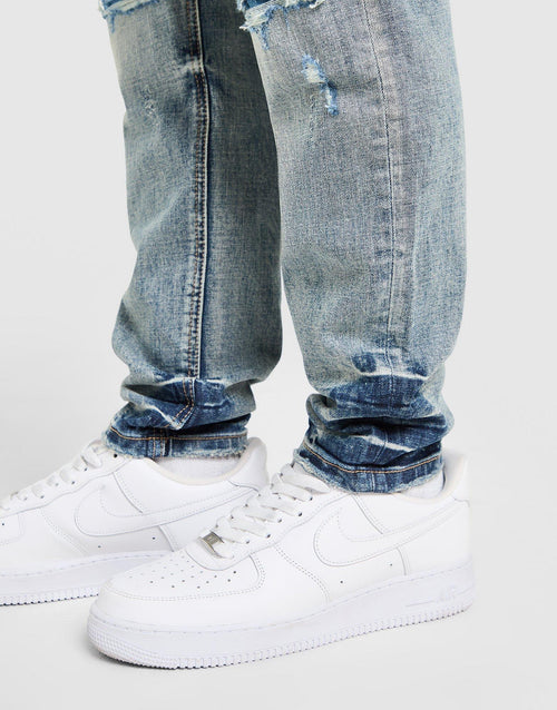 Omar Slim Ripped Jeans