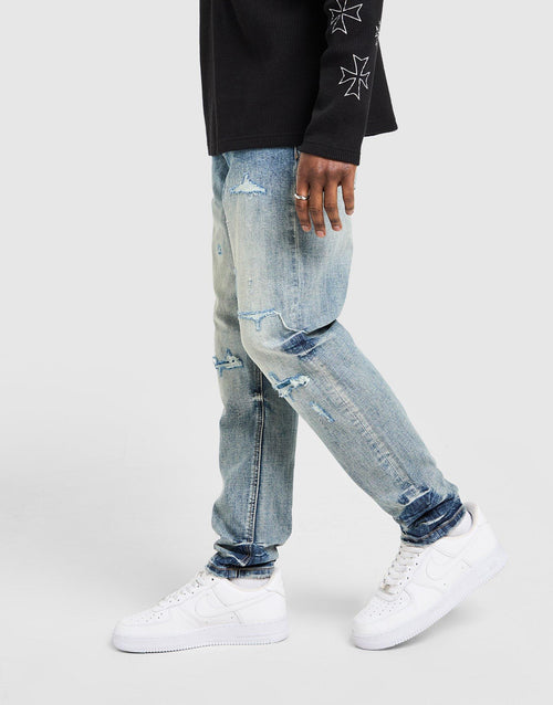 Omar Slim Ripped Jeans